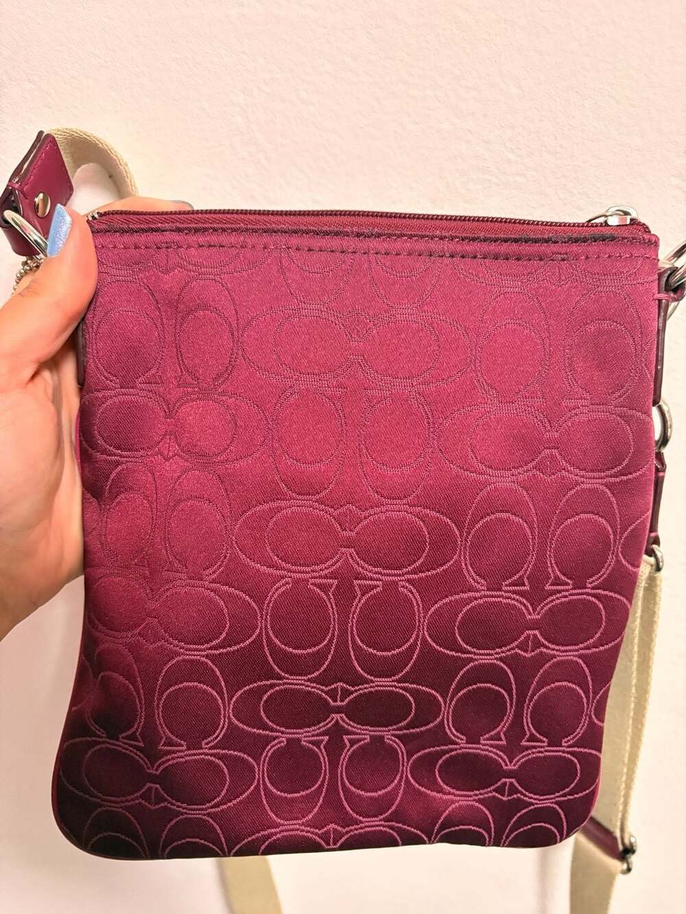 Coach Julia Signature C Crossbody Bag Magenta Pink Y2K - Picture 3 of 5